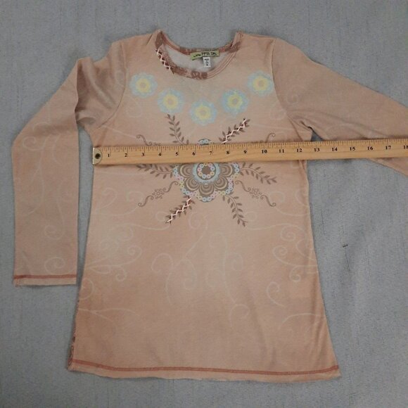 Little Mass Girls Outfit 6 Brown Corduroy Flare Pants & Top Y2K Boho - Picture 15 of 16